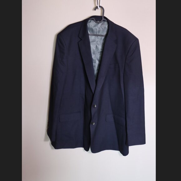 JM Haggar Men's suit jacket, classic fit, dark navy, new and unused, size 50L - Picture 9 of 11